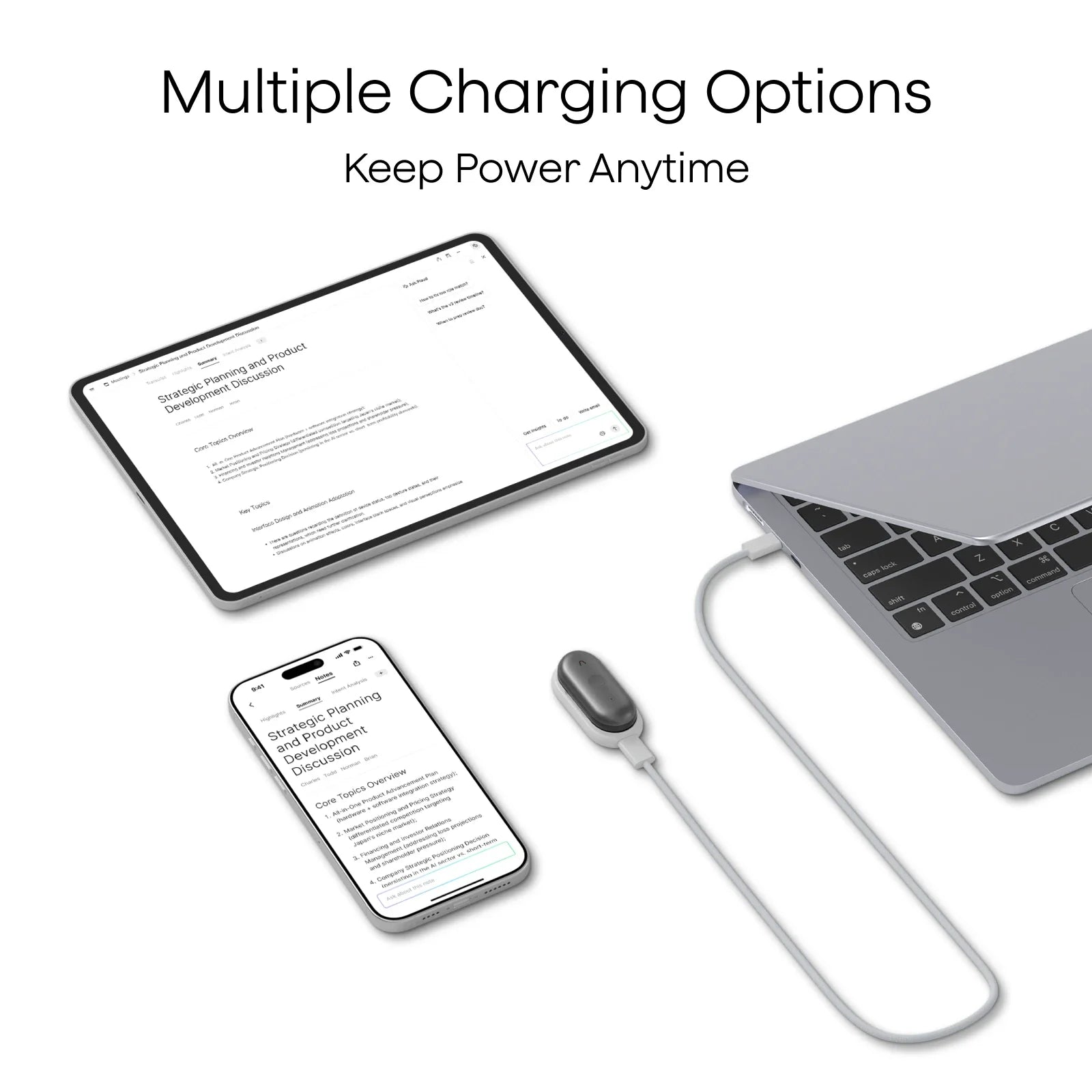 Charging Kit for Plaud NotePin｜Plaud NotePin S